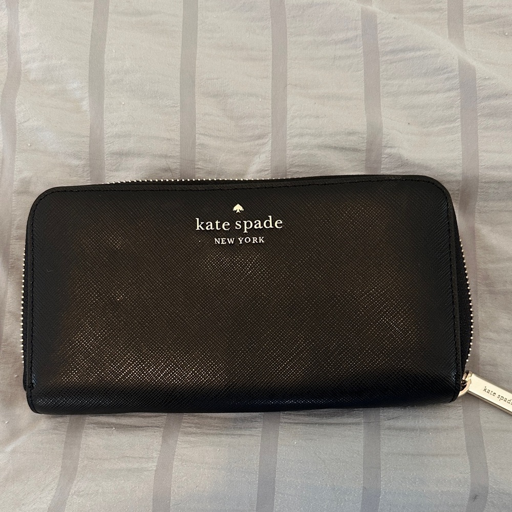 Kate Spade Black Zip Wallet